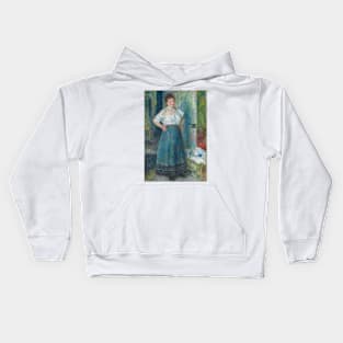 The Laundress by Auguste Renoir Kids Hoodie